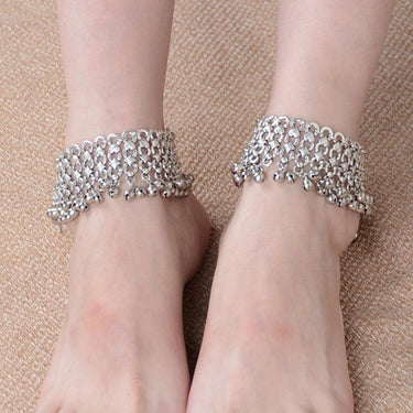 Bohemian National Small Bell Tassel Anklet